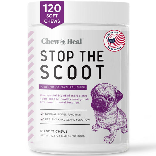Stop the SCOOT - Natural Fiber Blend for Dogs - by Chew + Heal