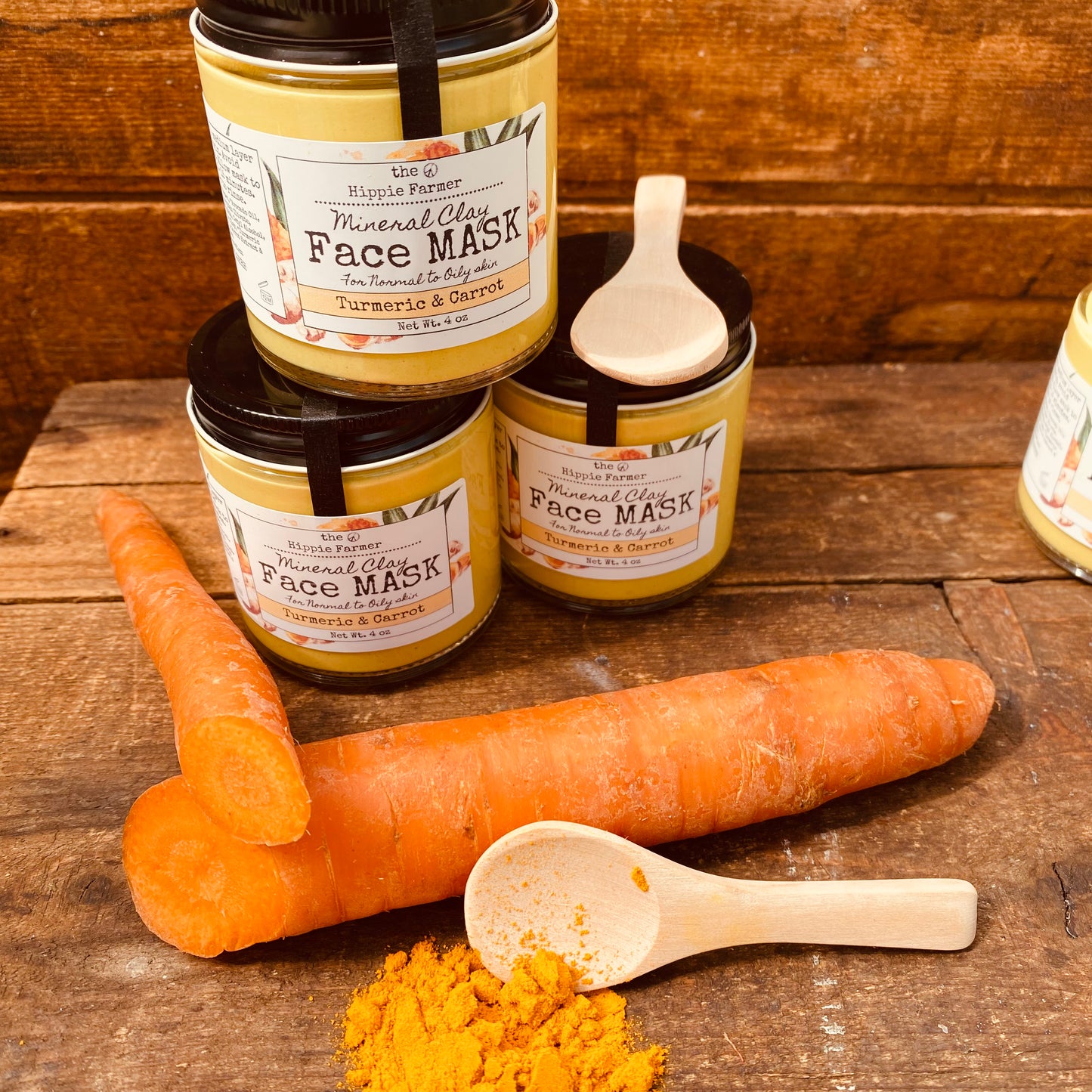 Clay Face Mask - Tumeric & Carrot