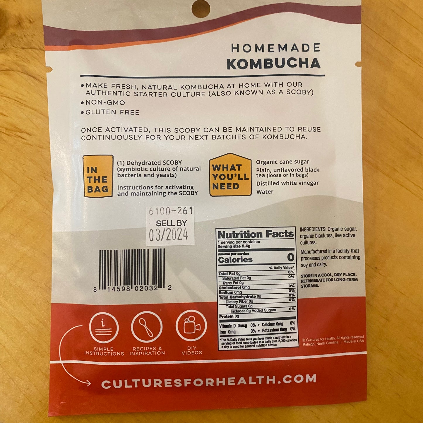 Kombucha Starter Culture - by Cultures for Health