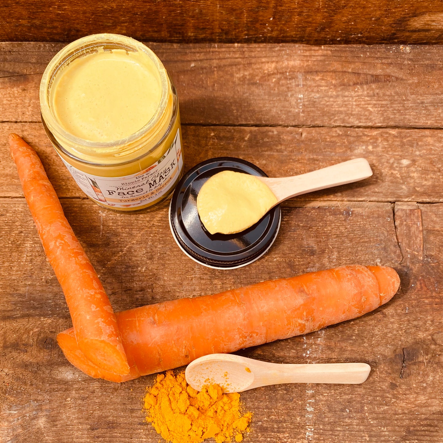 Clay Face Mask - Tumeric & Carrot