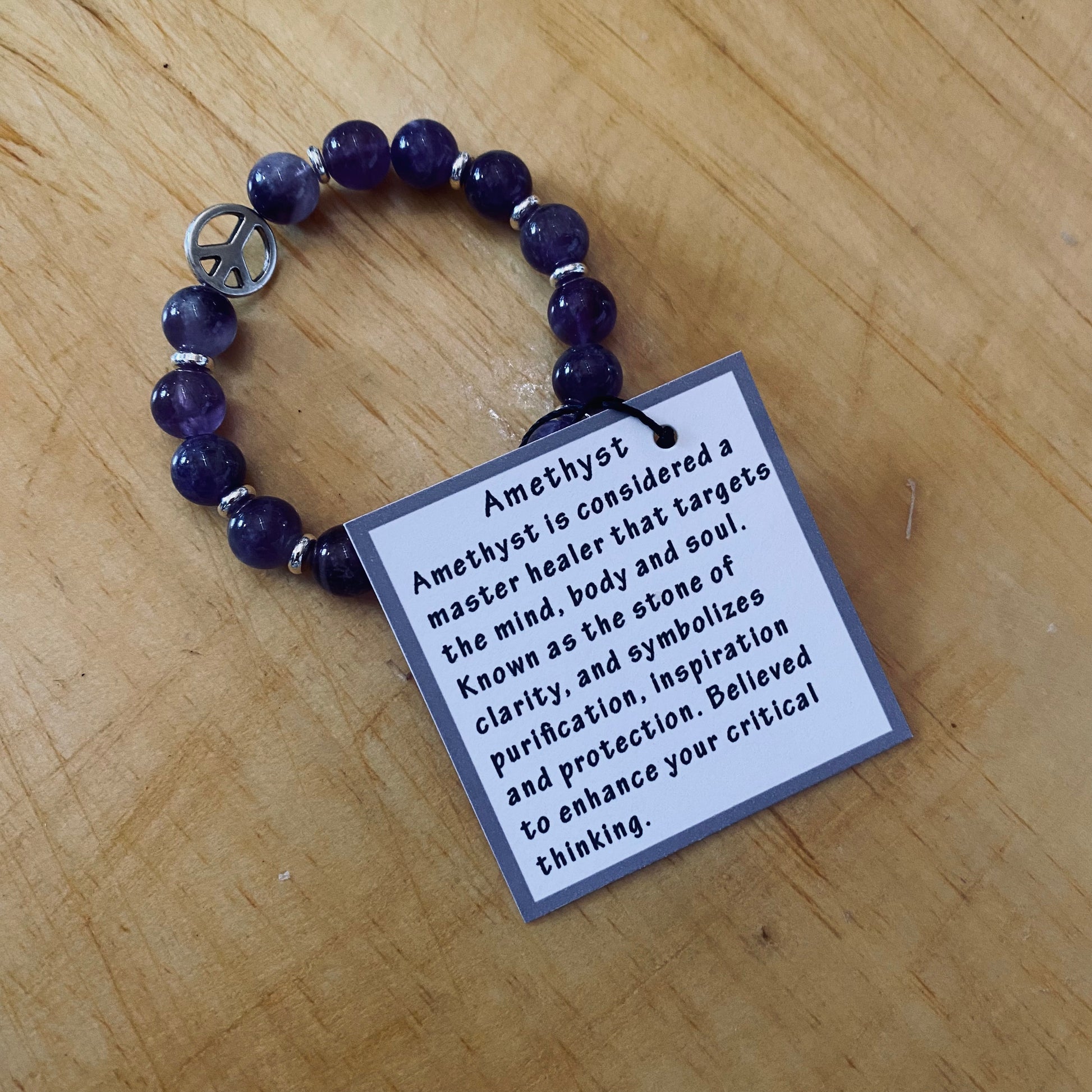Hippie Bracelets - Semi Precious Stones with meaning - Sunstone, Amethyst, Rhodonite, Hematite, Rose Quartz, or Howlite - The Hippie Farmer