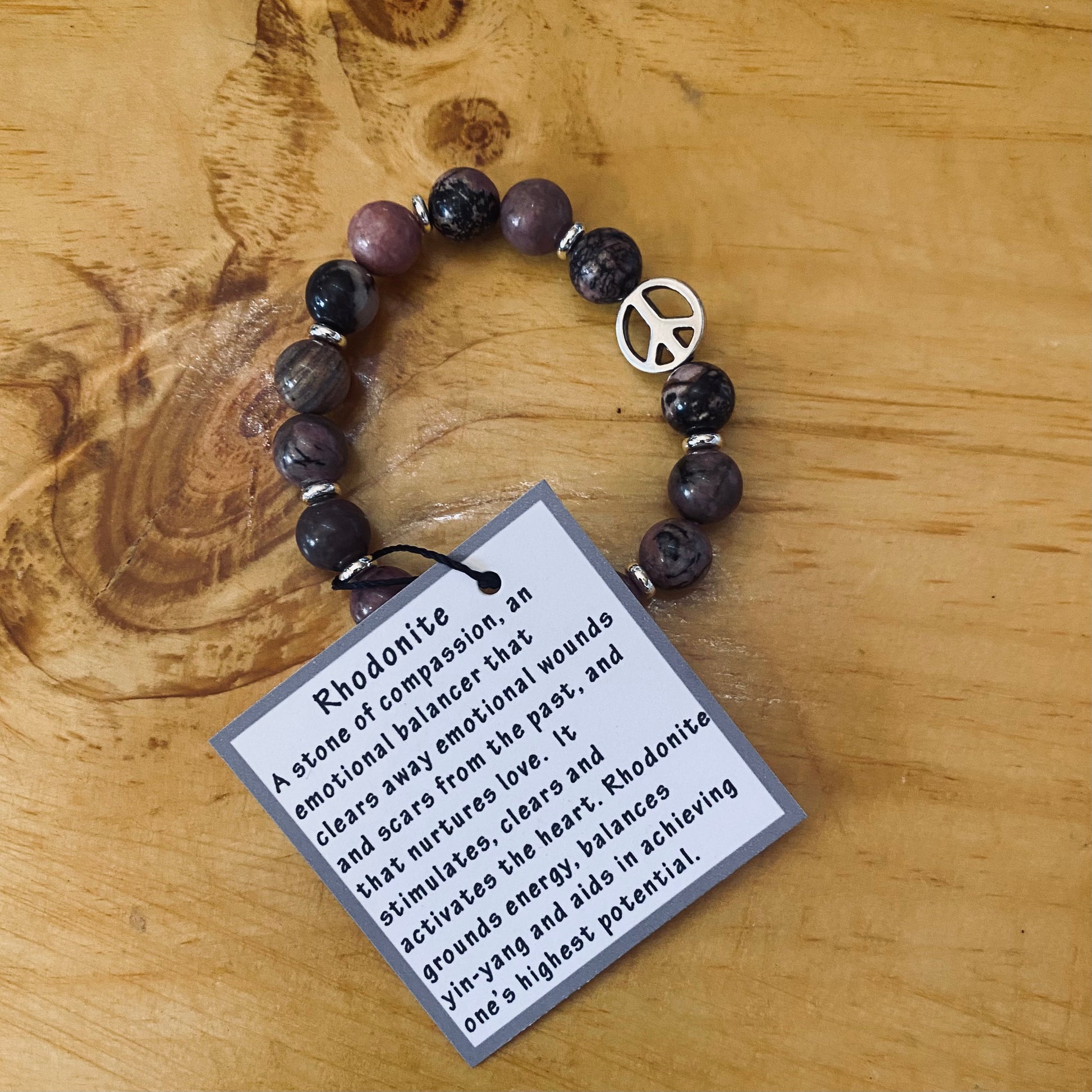 Hippie Bracelets - Semi Precious Stones with meaning - Sunstone, Amethyst, Rhodonite, Hematite, Rose Quartz, or Howlite - The Hippie Farmer