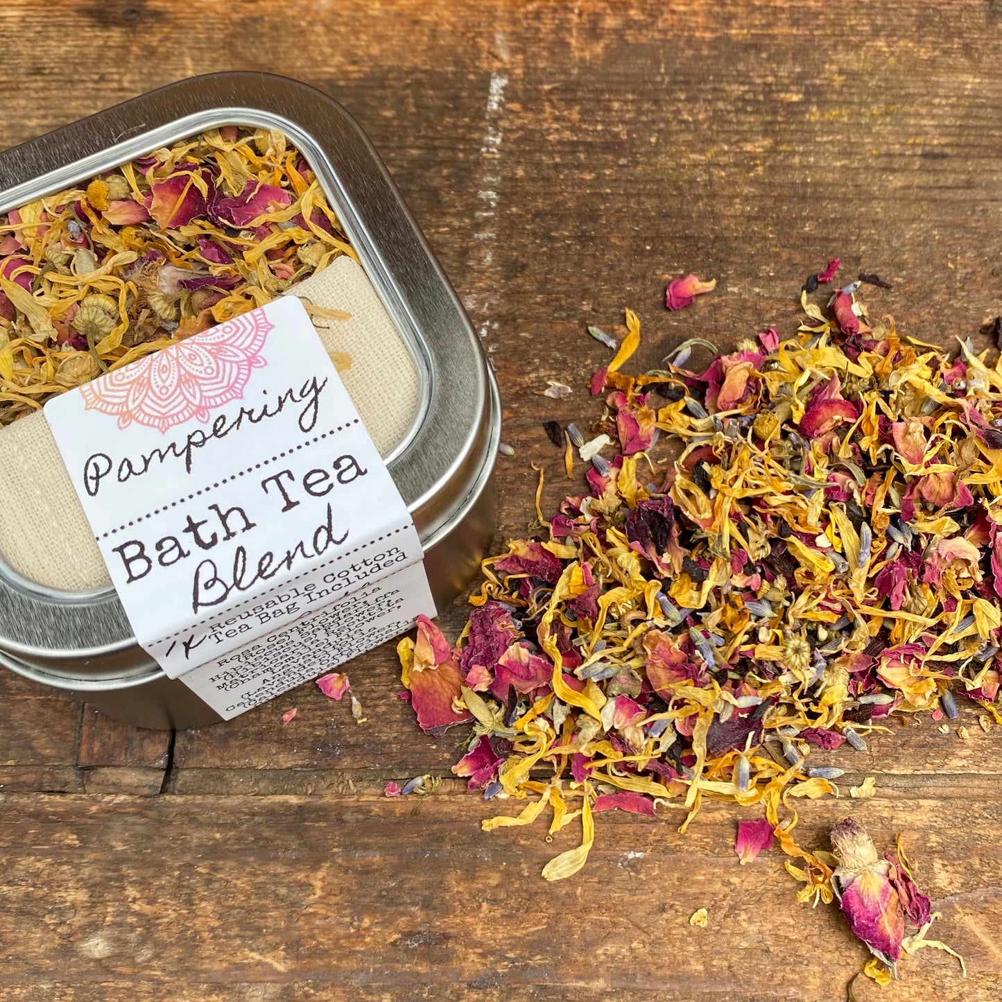 Herbal Bath Tea Blends - 4 Different blends to soak your worries away - Various blends