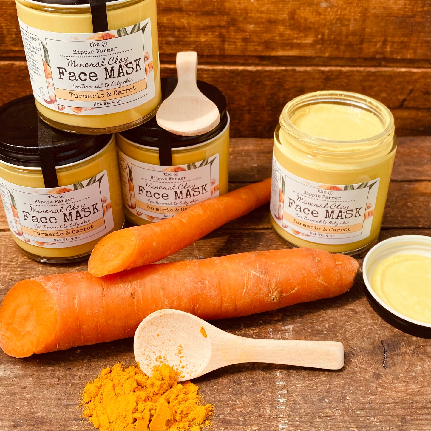 Clay Face Mask - Tumeric & Carrot