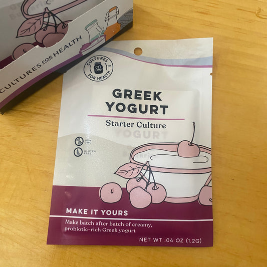 Greek Yogurt - Starter Culture - by Cultures for Health - The Hippie Farmer