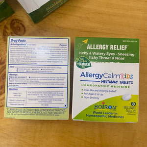 Allergy Calm - Kids or Adults - by Boiron Homeopathic