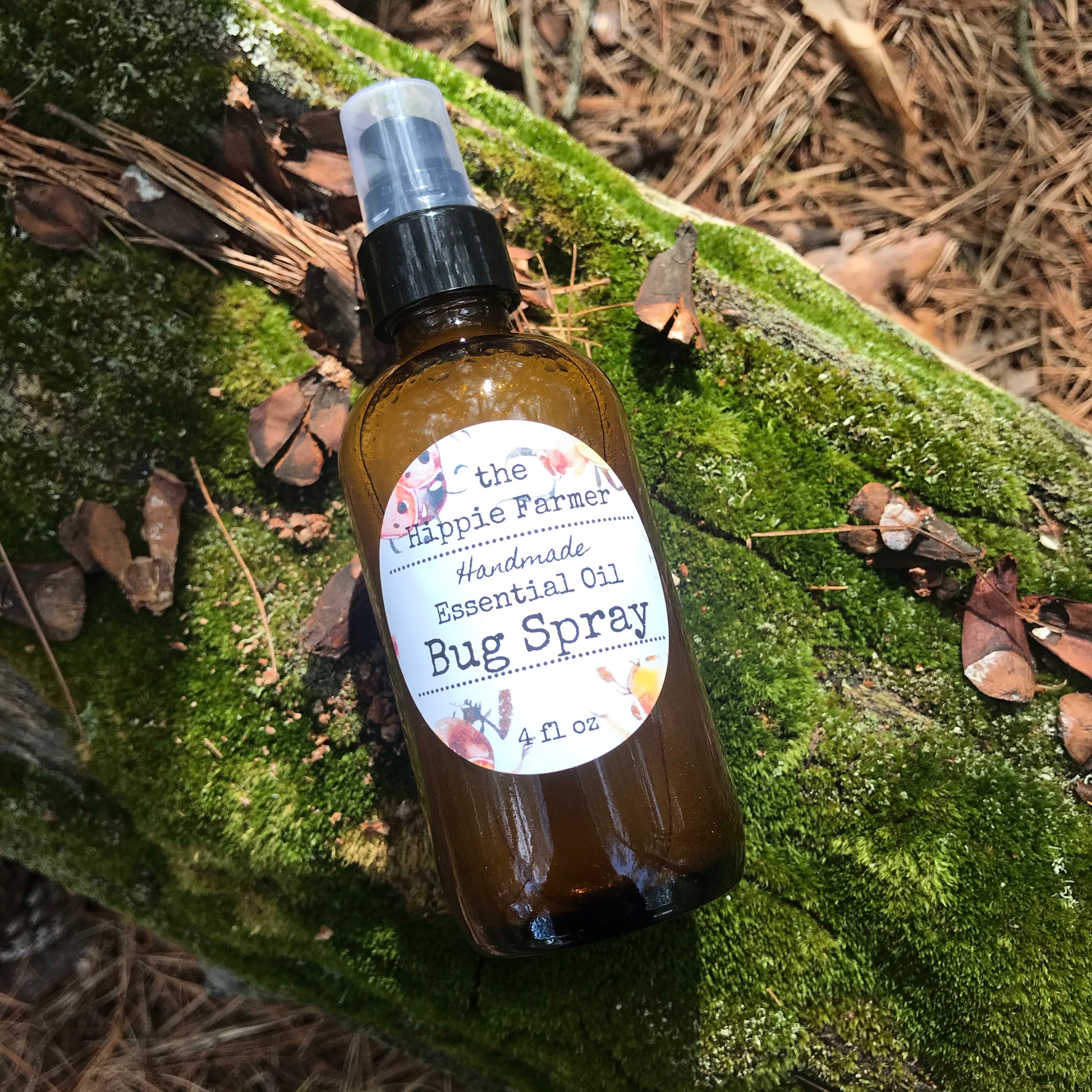 Bug Spray - 4oz Glass Spray - The Hippie Farmer