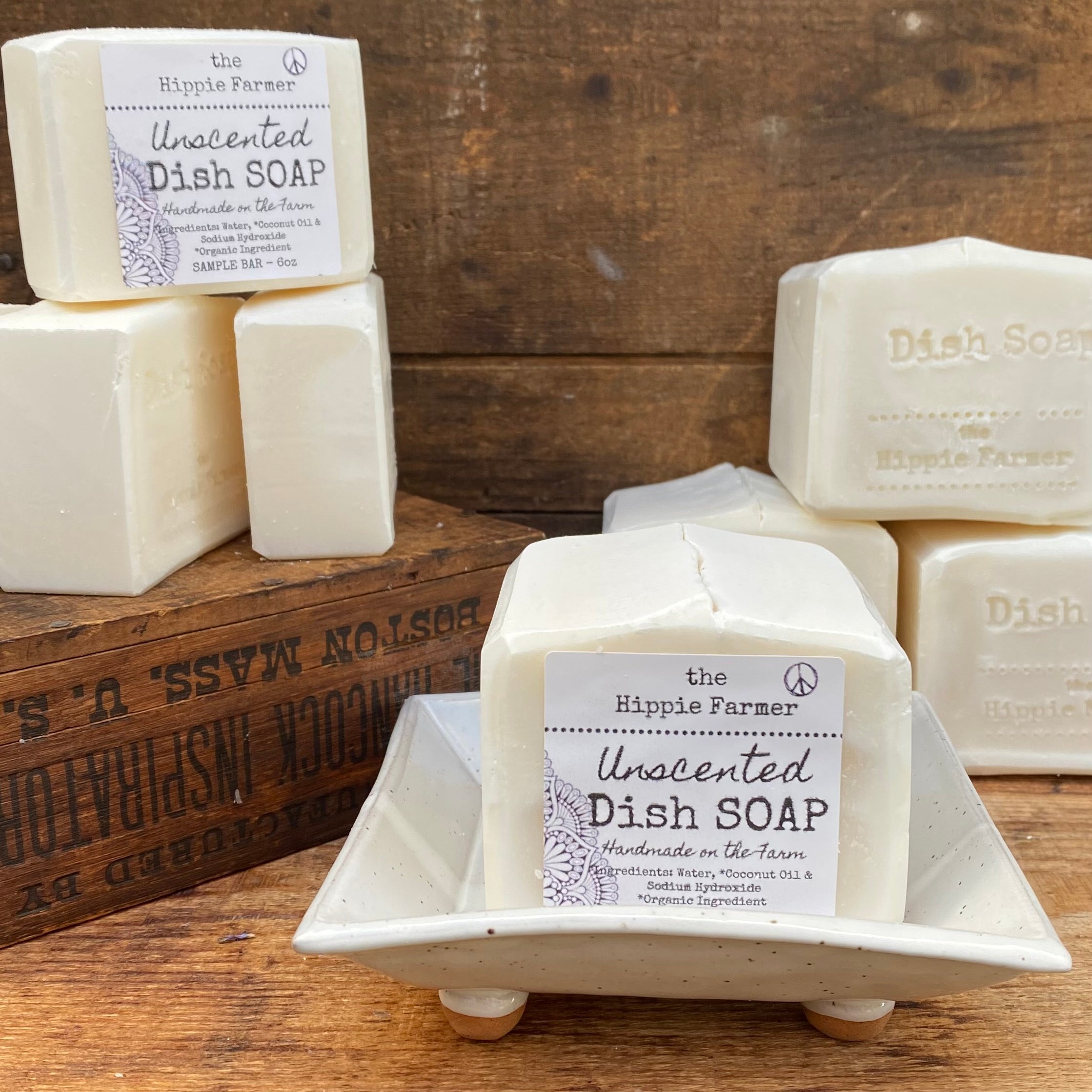 Natural Dish Bar Soap • The Farmhouse Project