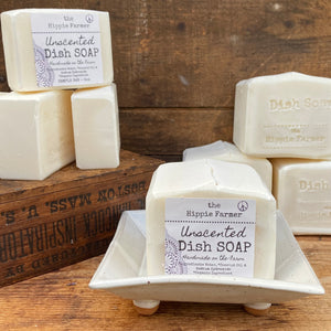 Unscented Dish Bar Soap - Sample or Full Block - The Hippie Farmer
