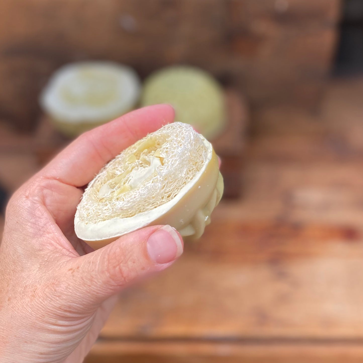 Goat Milk & Hemp Loofah Soap Bar - Jasmine - 3oz - The Hippie Farmer