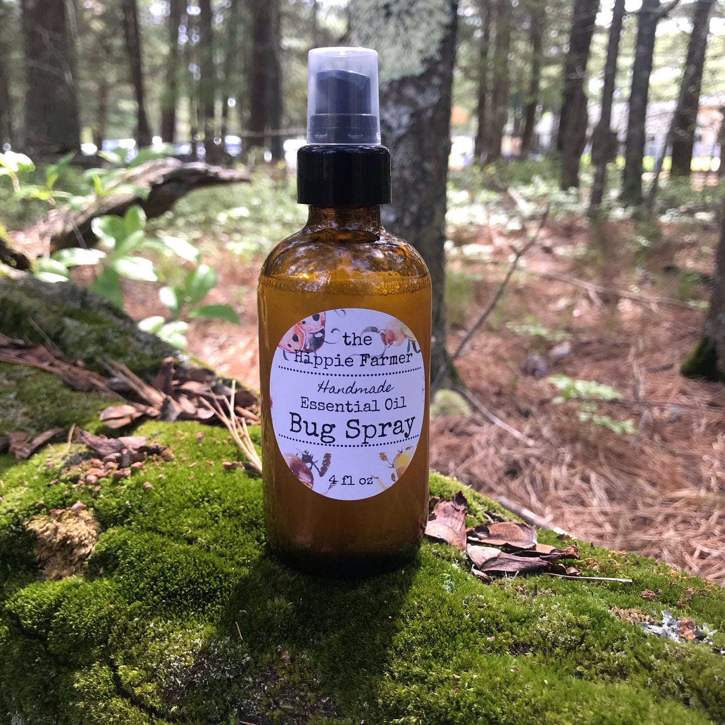 Bug Spray - 4oz Glass Spray - The Hippie Farmer