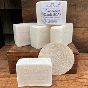 Unscented Dish Bar Soap - Sample or Full Block - The Hippie Farmer