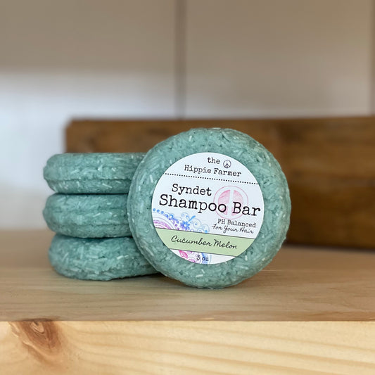 Syndet Shampoo Bar - 3 oz Cucumber Melon - The Hippie Farmer