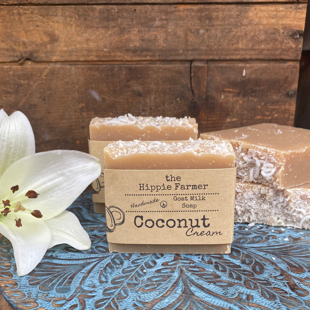 Goat Milk Soap - Coconut Cream - The Hippie Farmer