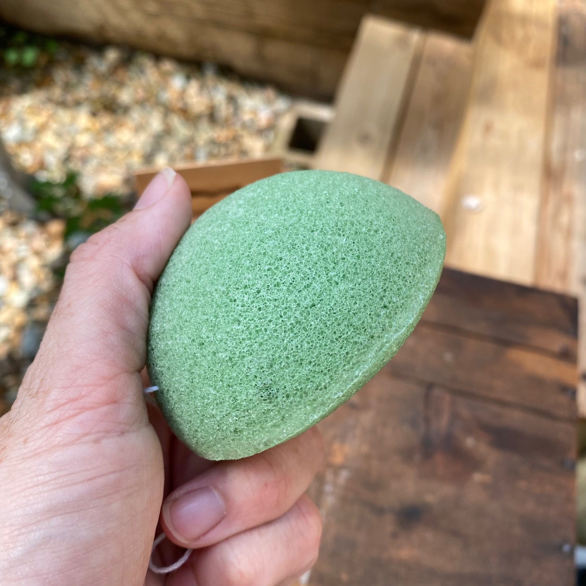 Konjac Biodegradable Sponge - Green Tea or Charcoal - by Mother Earth ME - The Hippie Farmer