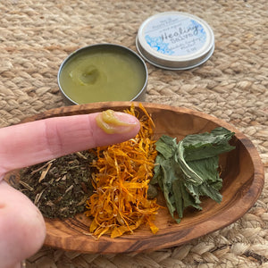 Herbal Infused Healing Salve - For Cuts, scars, scrapes & more - 2 oz or 4 oz Tin - The Hippie Farmer