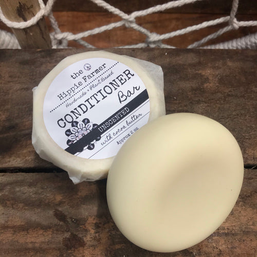 Natural Solid Conditioner Bar - Unscented 2oz - The Hippie Farmer