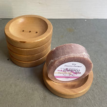 Load image into Gallery viewer, Wood Soap Dish - Circle - Great for our Shampoo Soaps!! - The Hippie Farmer