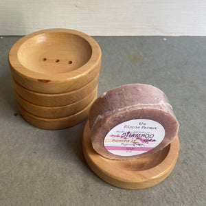 Wood Soap Dish - Circle - Great for our Shampoo Soaps!! - The Hippie Farmer
