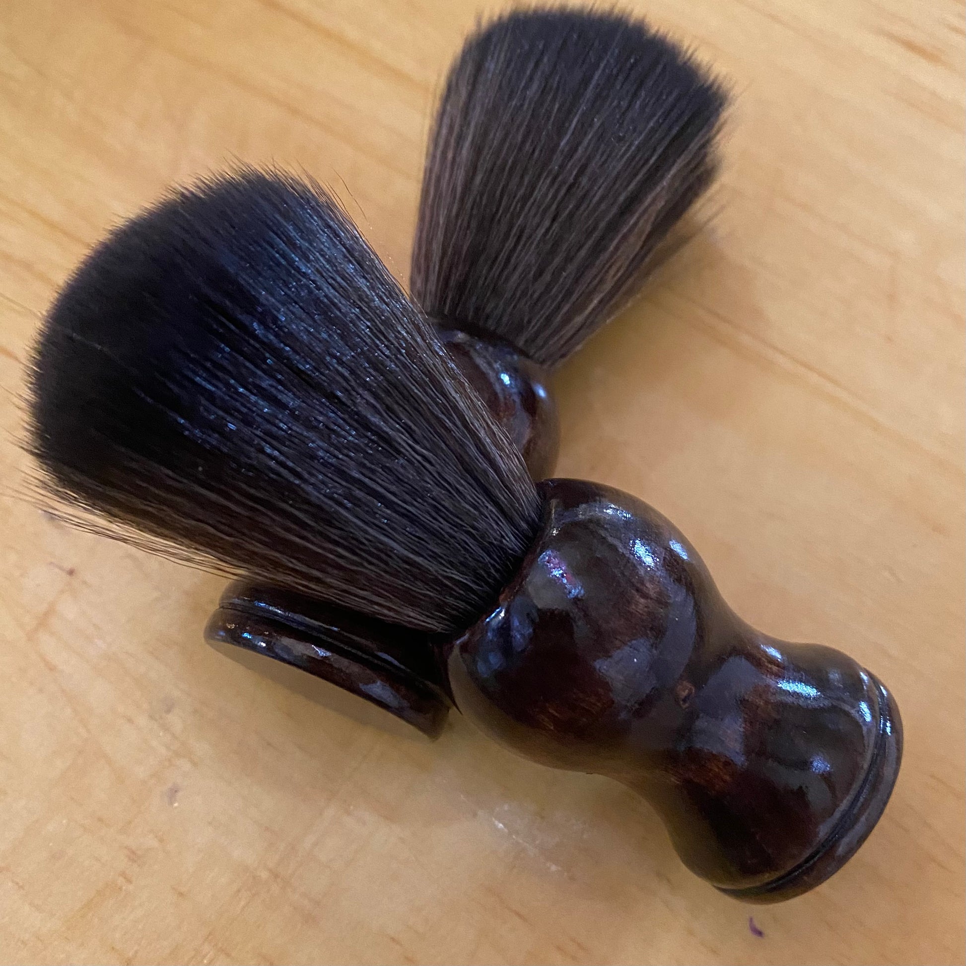 Shave Brush - 100% Pure Badger with Wooden Handle - The Hippie Farmer