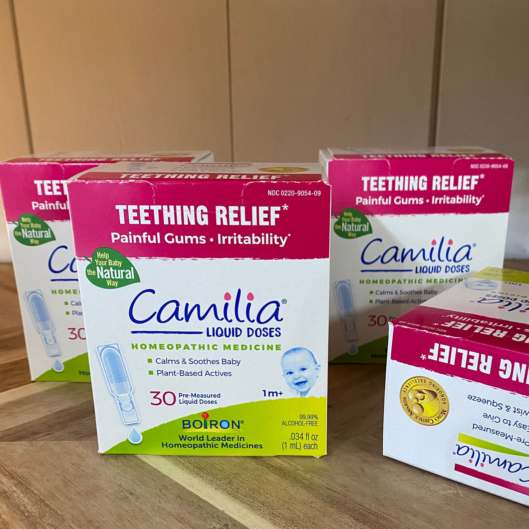 Teething Relief - Camilia Liquid - 30 Pre-measured Doses - by Boiron Homeopathic Medicine