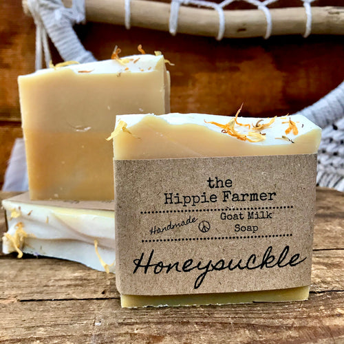 Goat Milk Soap - Honeysuckle - The Hippie Farmer