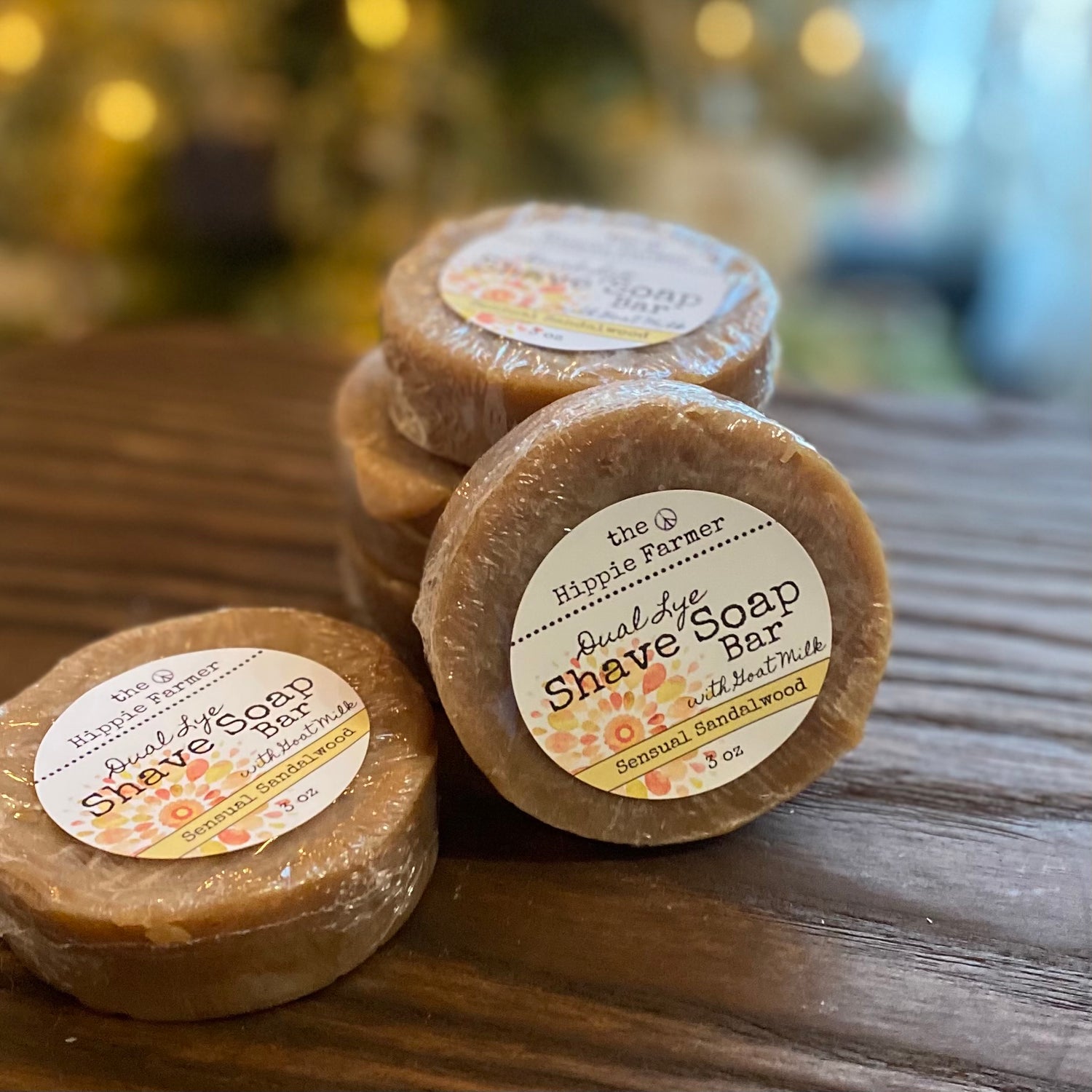 Old Fashioned Dual Lye Shave Soap - Sensual Sandalwood - The Hippie Farmer