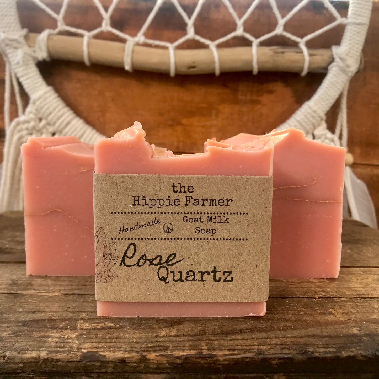 Goat Milk Soap - Rose Quartz - 4.5oz - The Hippie Farmer