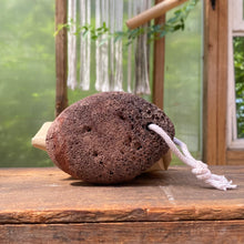 Load image into Gallery viewer, Lava Pumice Stone with Cotton Hanging Loop - by Mother Earth ME - The Hippie Farmer