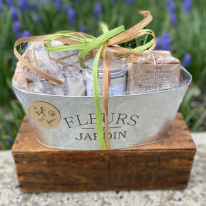 Fleurs & Jardin Tin Basket - OVAL - Make your own - The Hippie Farmer
