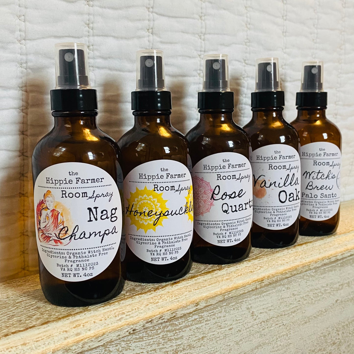 Room Sprays - Popular Scents - with Organic Witch Hazel