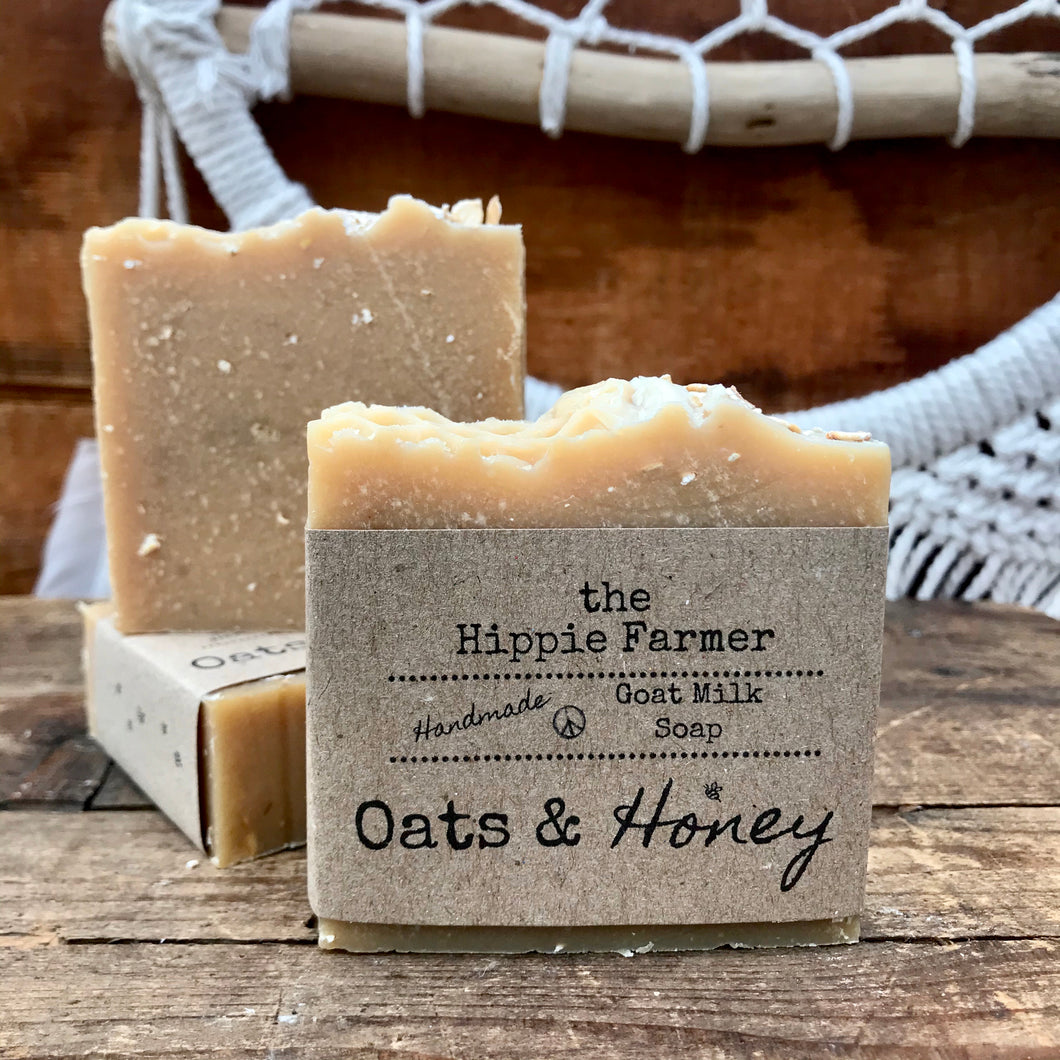 Goat Milk Soap - Oats & Honey - The Hippie Farmer