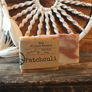 Goat Milk Soap - Patchouli Essential Oil - The Hippie Farmer