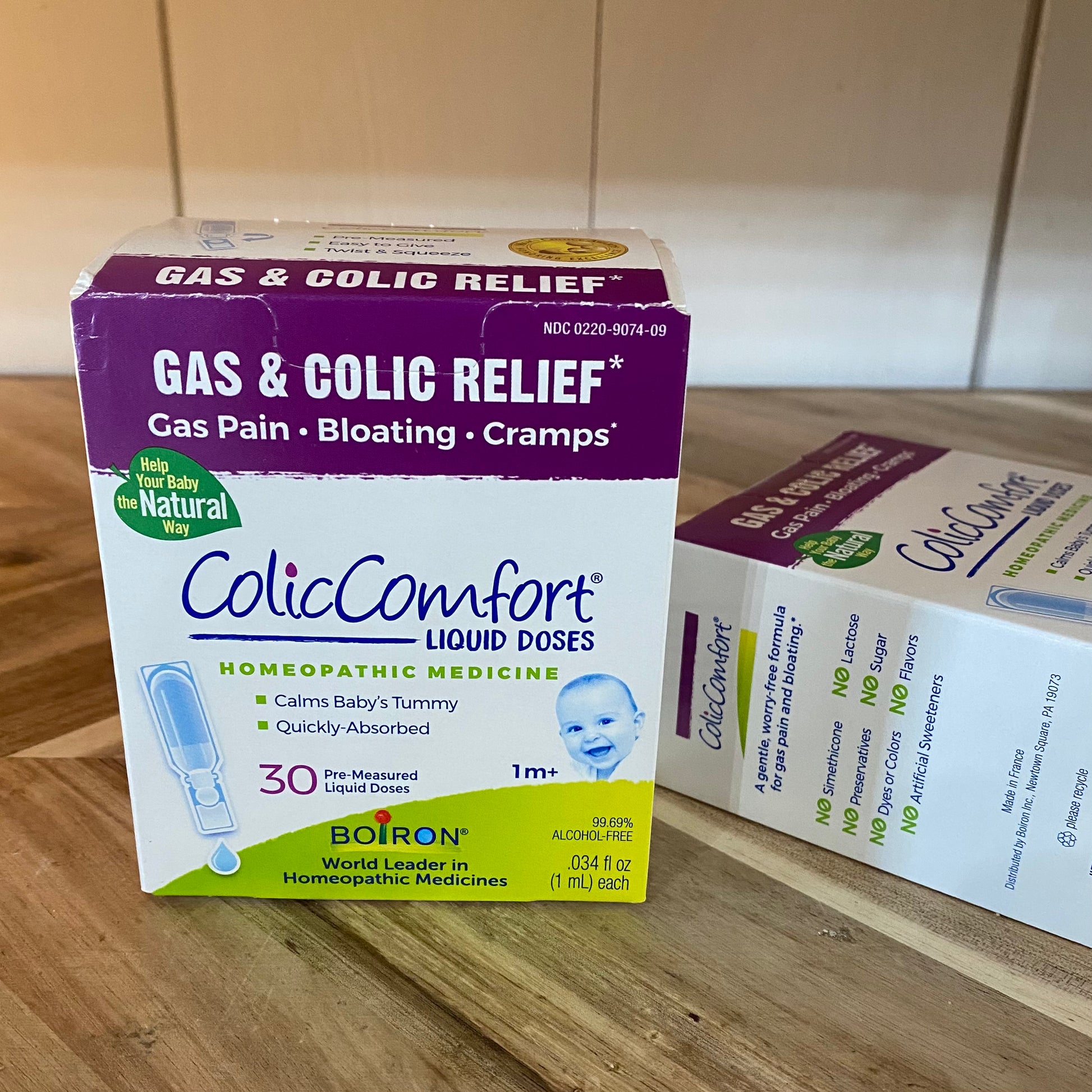 Gas & Colic Relief - ColicComfort Liquid - 30 Pre-measured doses - by Boiron Homeopathic Medicine - The Hippie Farmer