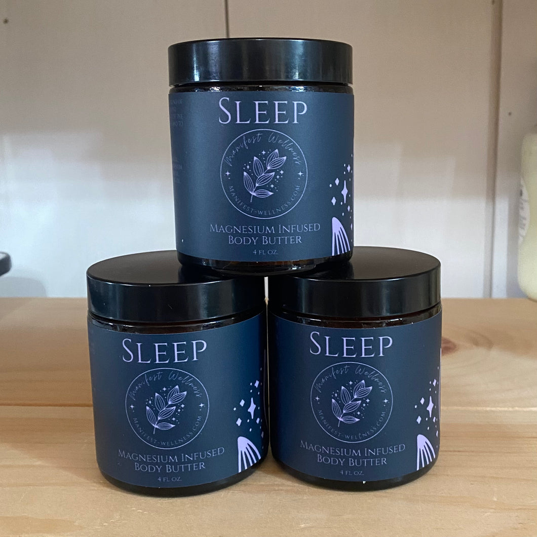 SLEEP - Magnesium Infused Body Butter - by Manifest Wellness