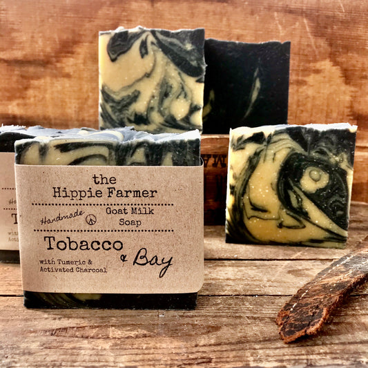 Goat Milk Soap - Tobacco & Bay - The Hippie Farmer