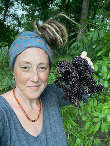 Elderberry Tincture or Glycerite - Homegrown on Our Farm - 2oz - LIMITED SEASONAL BATCH - The Hippie Farmer