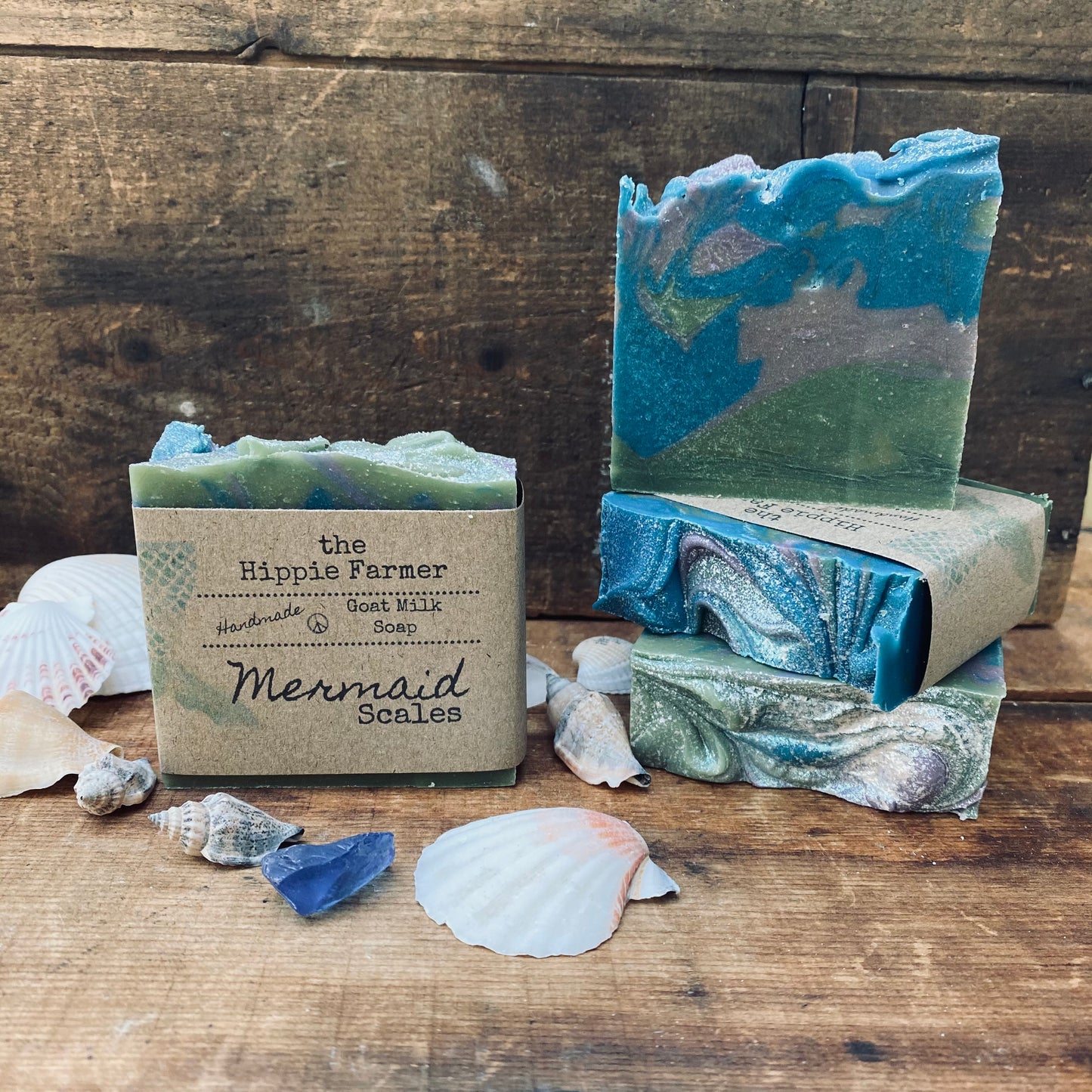 Goat Milk Soap - Mermaid Scales - The Hippie Farmer