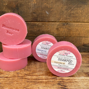 Rose Quartz Shampoo Soap Bar 3% or 10% Superfat - The Hippie Farmer