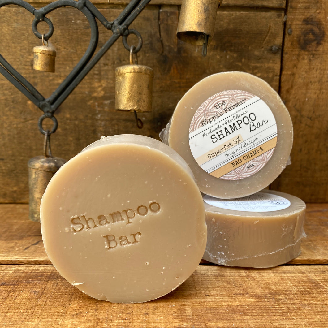Nag Champa Shampoo Soap Bar 3% or 10% Superfat - The Hippie Farmer