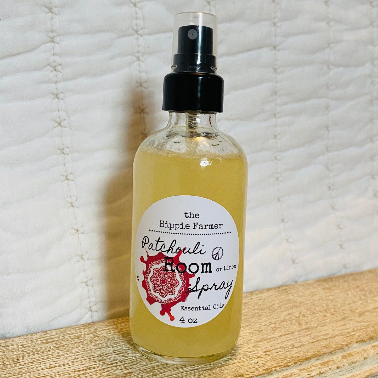 Organic Room & Linen Spray - 4 oz - with Essential Oils - The Hippie Farmer