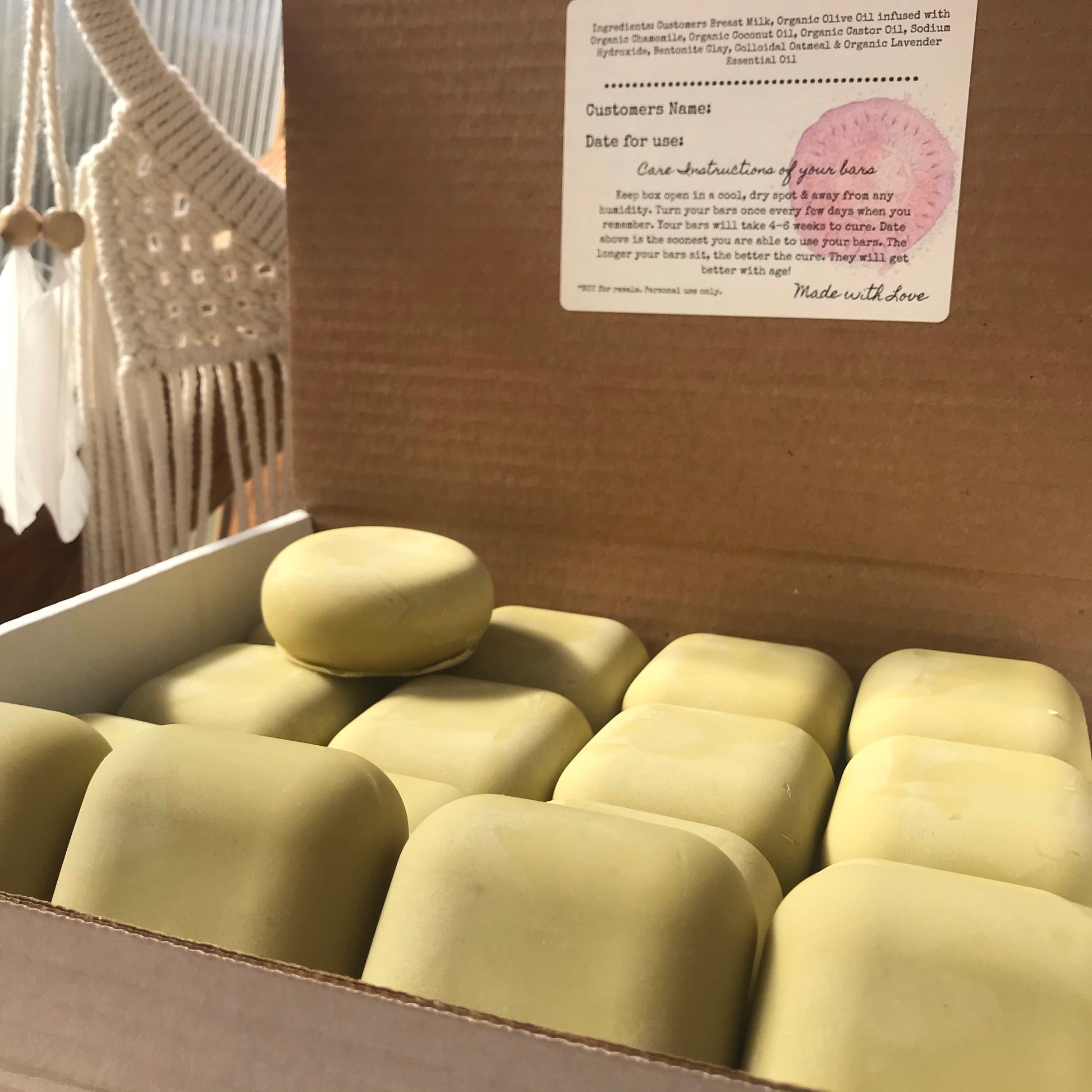 Custom Breast Milk Soap Bars - LOCAL ONLY - Mother's Milk Bars - The Hippie Farmer