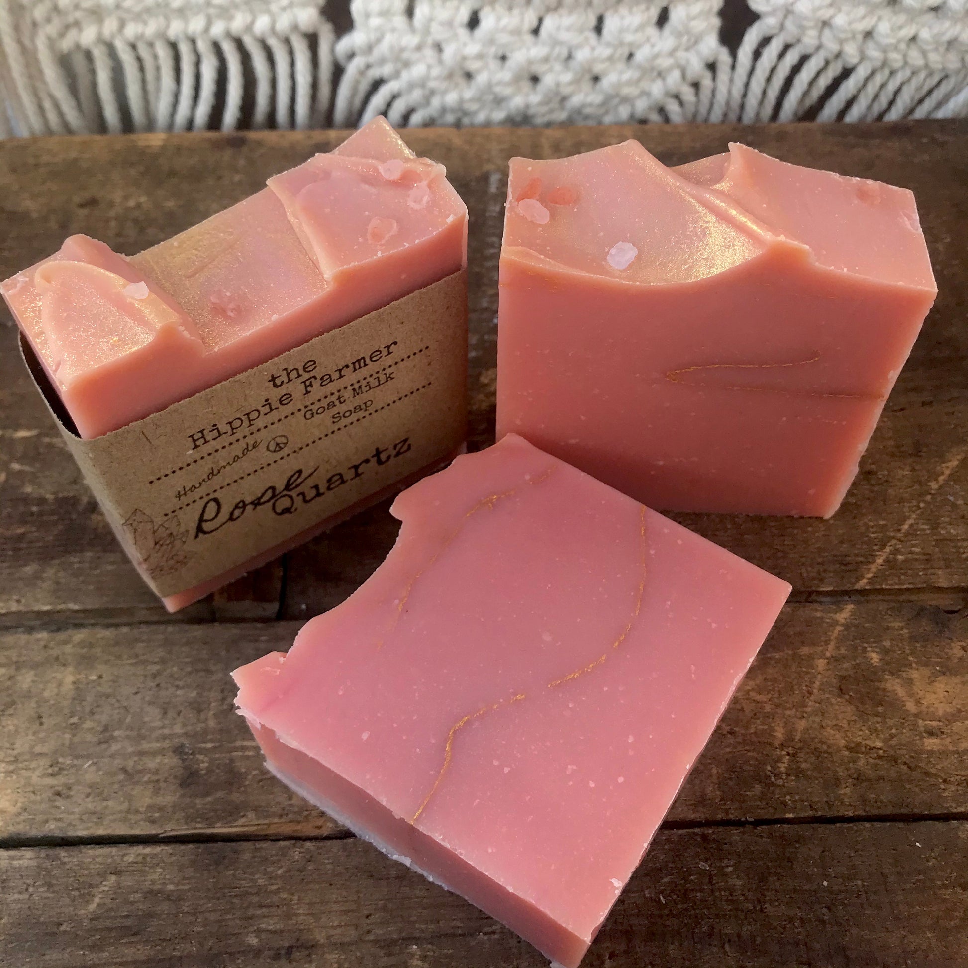 Goat Milk Soap - Rose Quartz - 4.5oz - The Hippie Farmer