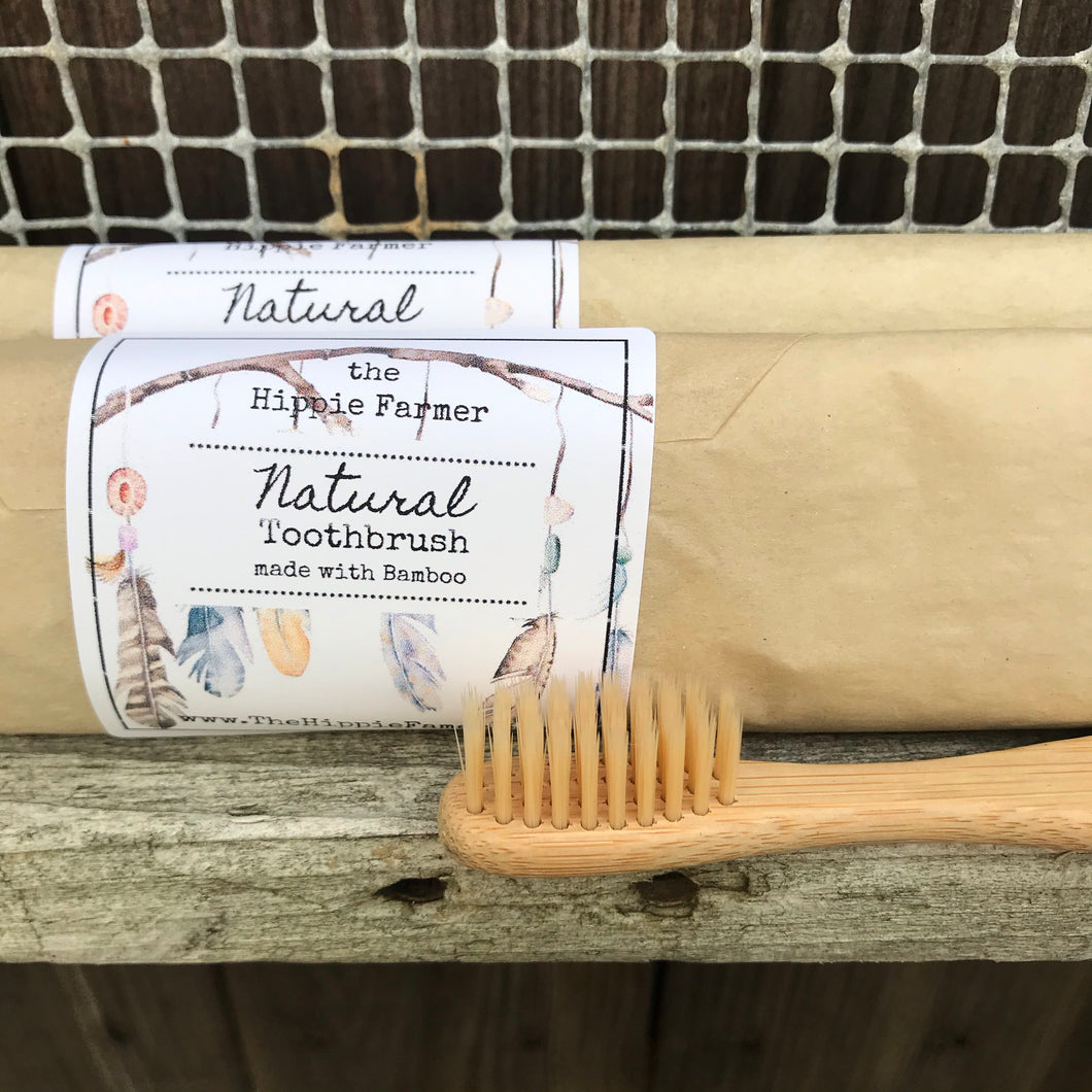 Natural Soft Bamboo Toothbrush - The Hippie Farmer
