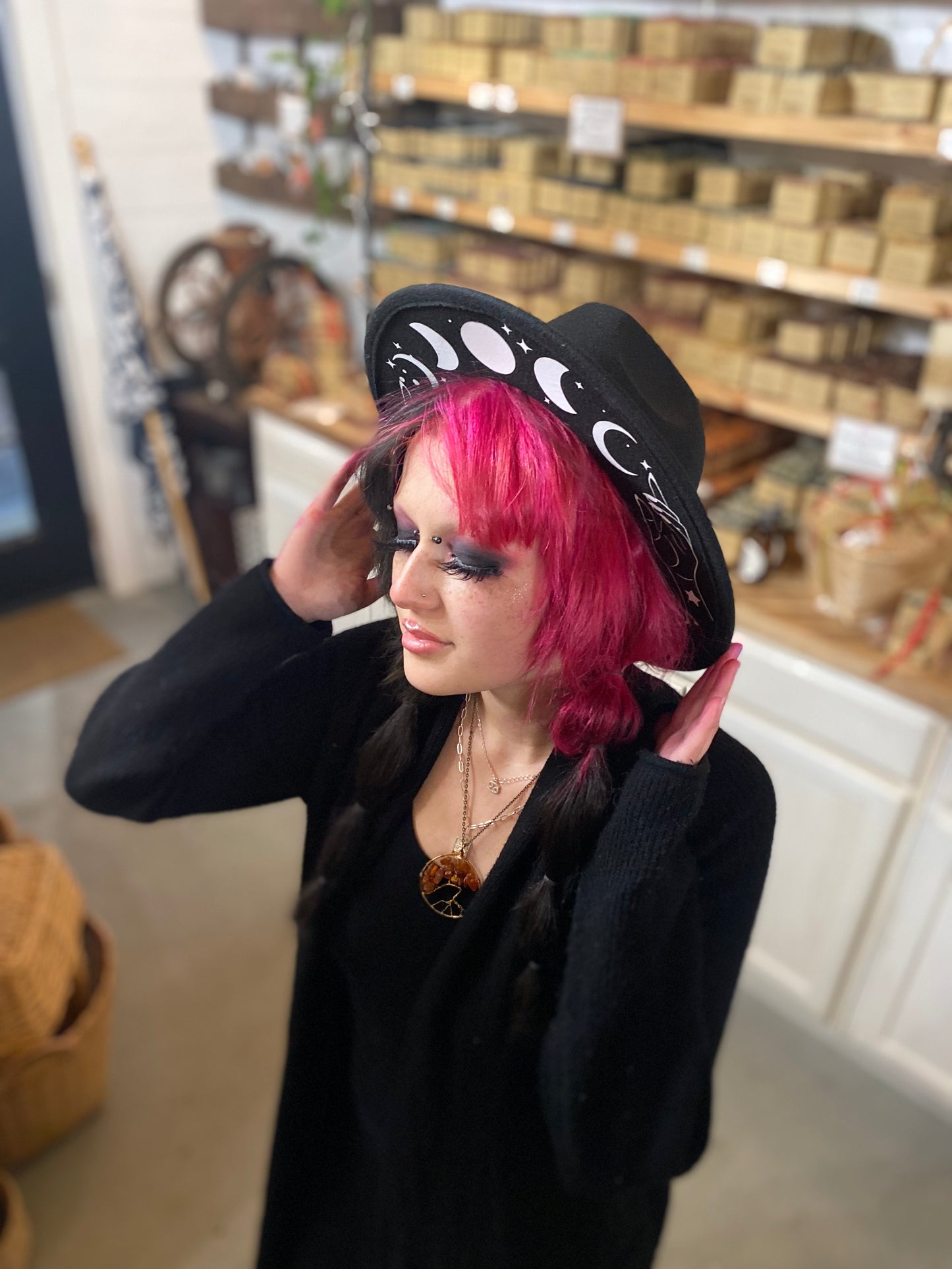 Boho Magic Hat - Black or Brown - by Statement PEACE - The Hippie Farmer
