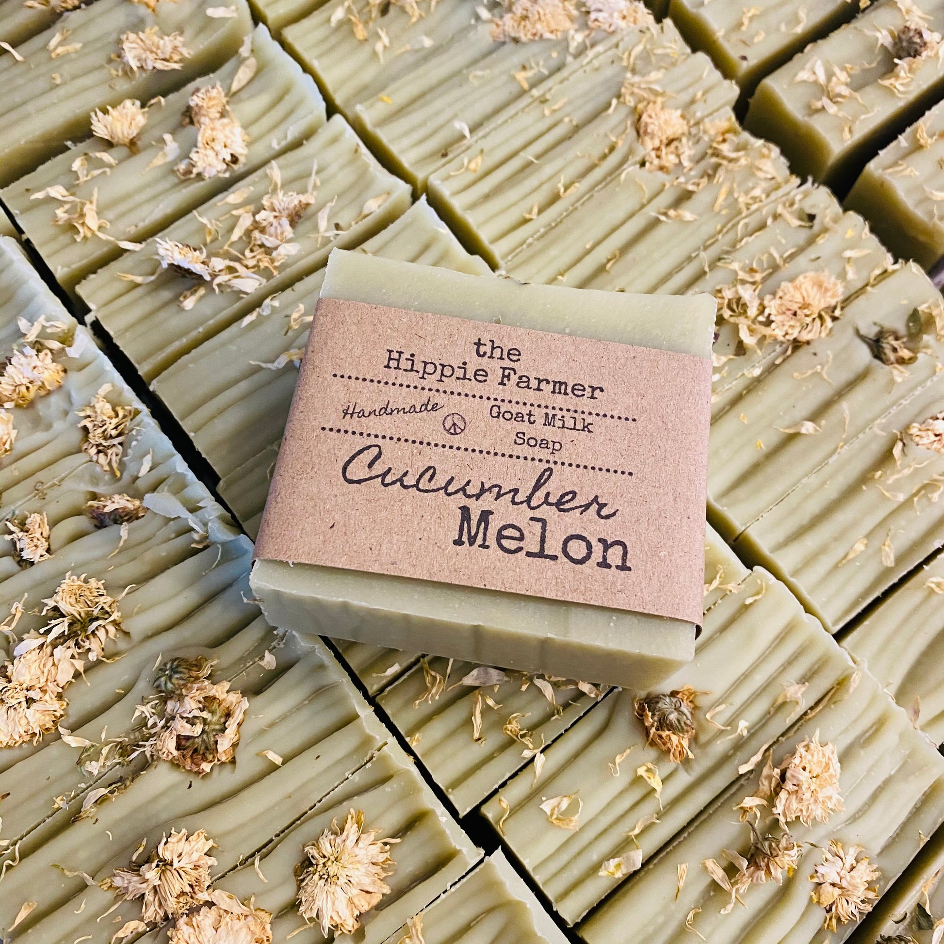 Goat Milk Soap - Cucumber Melon - The Hippie Farmer