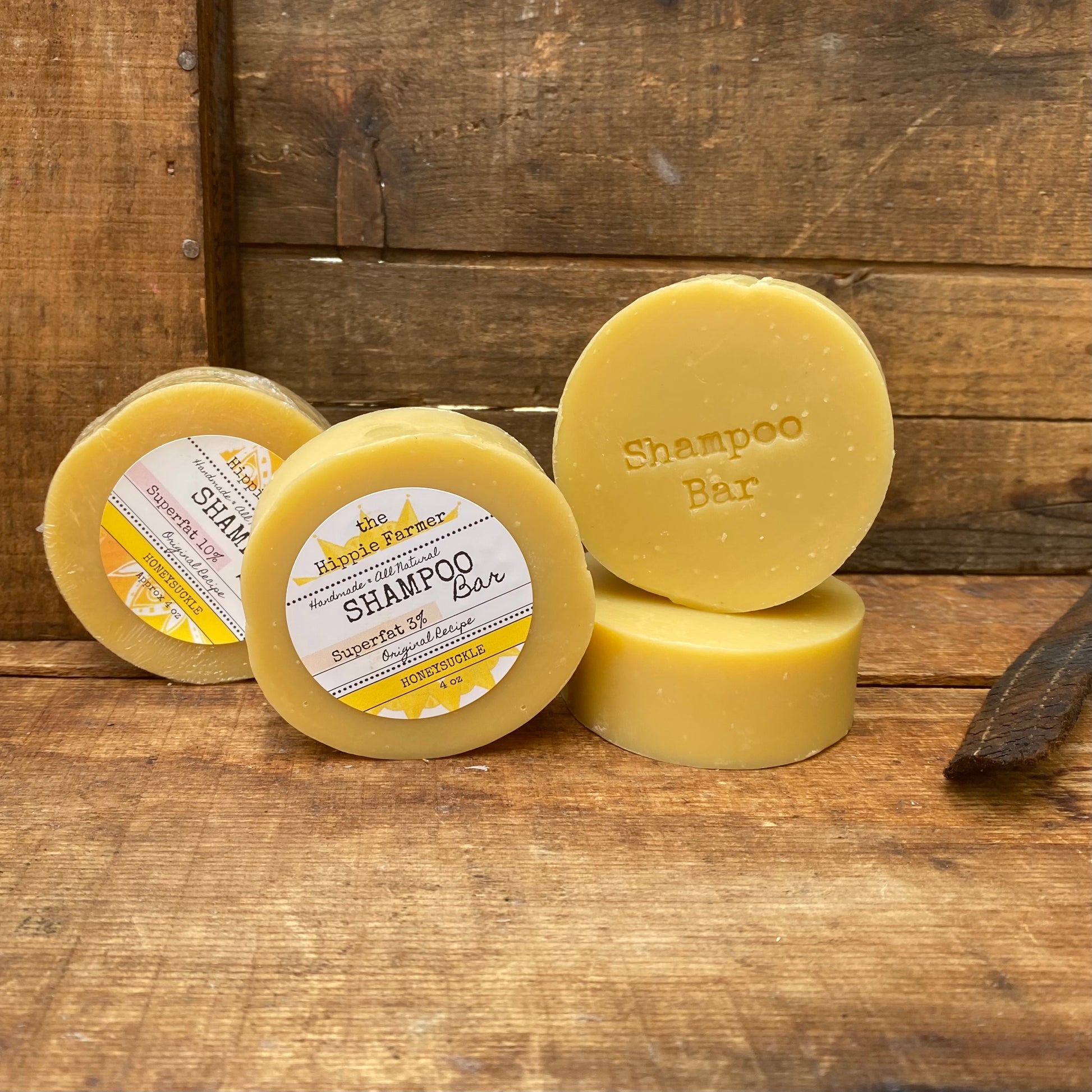 Shampoo Soap Bar - Honeysuckle - 3% or 10% Superfat - The Hippie Farmer