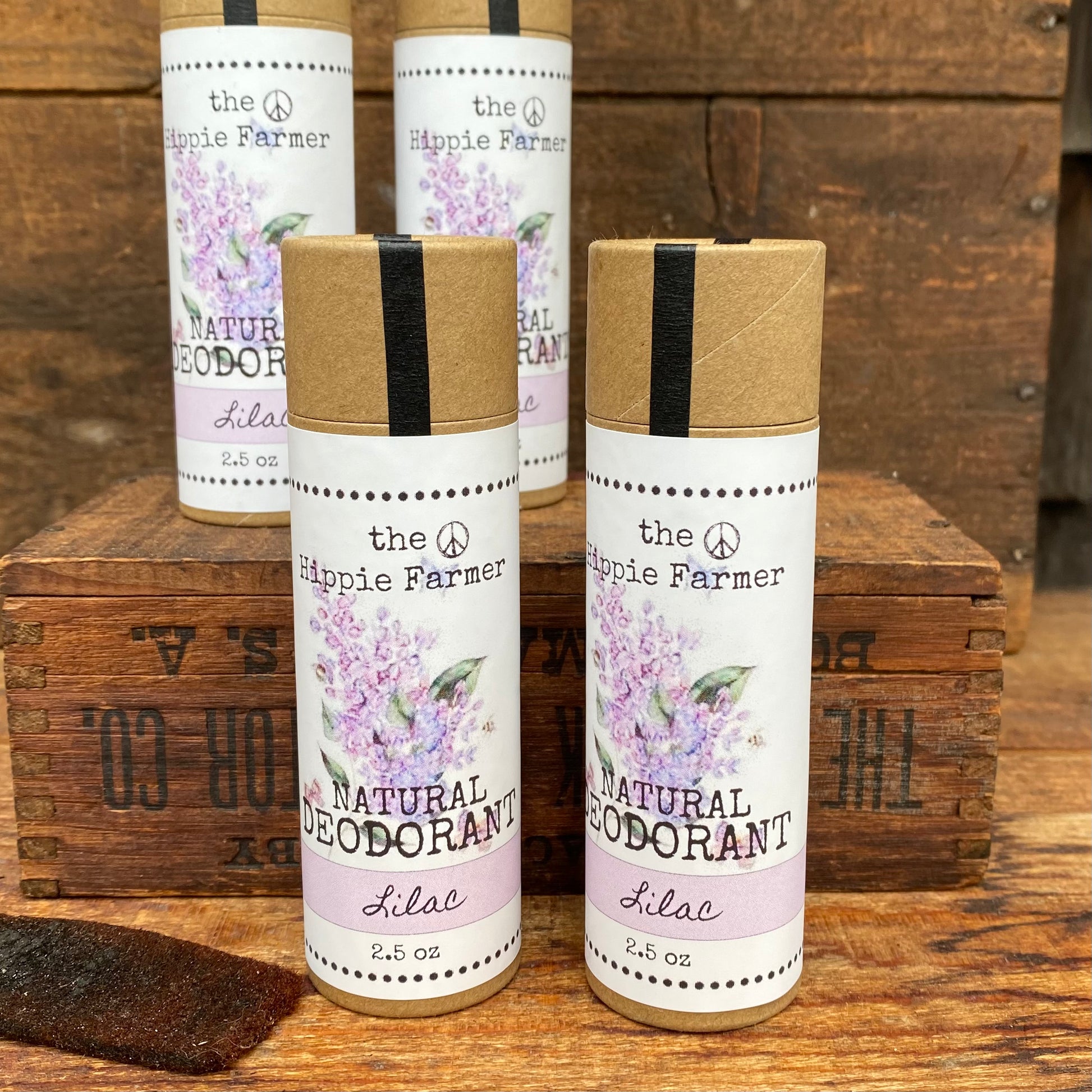 Lilac - Natural Deodorant - Aluminum and Baking Soda FREE - 2.5oz - The Hippie Farmer