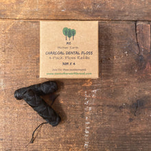 Load image into Gallery viewer, Eco Charcoal Dental Floss - Biodegradable - by Mother Earth ME - The Hippie Farmer