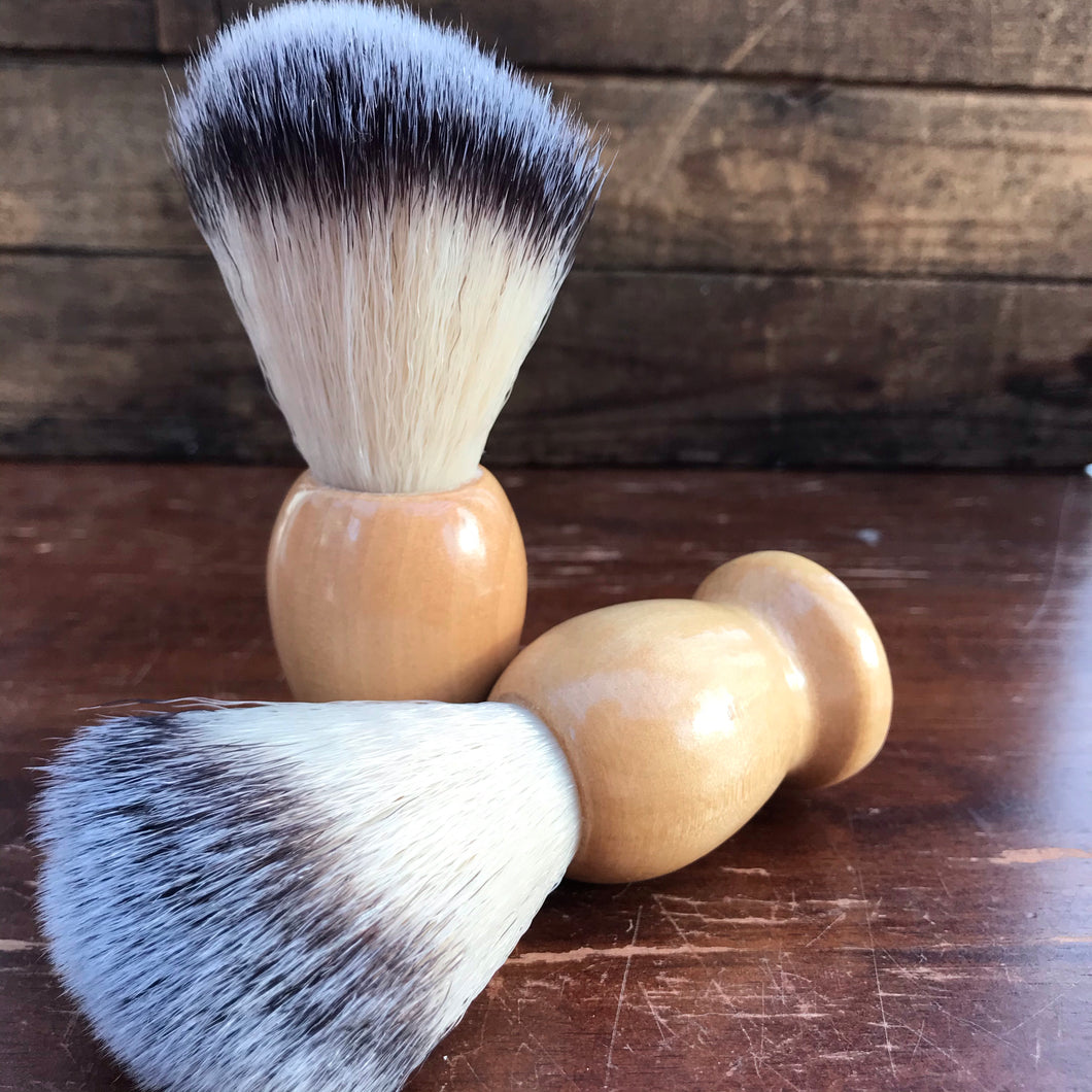 Shave Brush - 100% Pure Badger with Wooden Handle - The Hippie Farmer